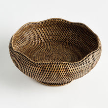 Load image into Gallery viewer, BURMA RATTAN FOOTED BOWL
