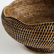 Load image into Gallery viewer, BURMA RATTAN FOOTED BOWL
