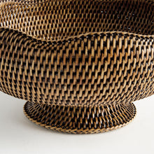 Load image into Gallery viewer, BURMA RATTAN FOOTED BOWL
