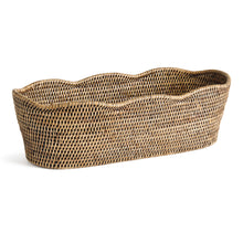 Load image into Gallery viewer, BURMA RATTAN OVAL CACHEPOT
