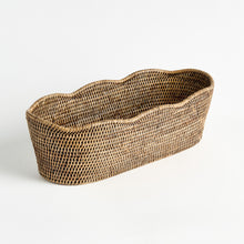 Load image into Gallery viewer, BURMA RATTAN OVAL CACHEPOT
