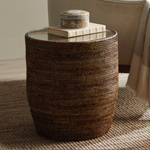 Load image into Gallery viewer, BURMA RATTAN SIDE TABLE

