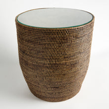 Load image into Gallery viewer, BURMA RATTAN SIDE TABLE
