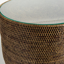 Load image into Gallery viewer, BURMA RATTAN SIDE TABLE
