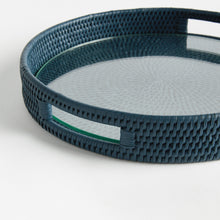 Load image into Gallery viewer, BURMA RATTAN ROUND SERVING TRAY
