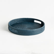 Load image into Gallery viewer, BURMA RATTAN ROUND SERVING TRAY
