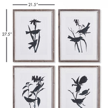 Load image into Gallery viewer, BIRD SILHOUETTE PRINTS, SET OF 4
