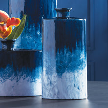 Load image into Gallery viewer, AZUL OVAL VASE SMALL
