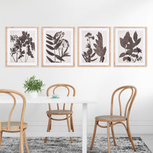 Load image into Gallery viewer, PRESSED FOLIAGE PRINTS, SET OF 4
