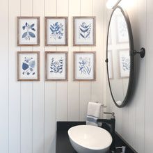 Load image into Gallery viewer, BLUE LEAF PETITE PRINTS, SET OF 6
