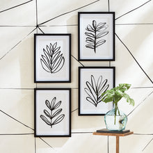 Load image into Gallery viewer, SKETCHED LEAF PRINTS, SET OF 4
