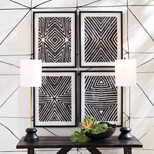 Load image into Gallery viewer, ACHROMATIC GEOMETRIC PRINTS, SET OF 4
