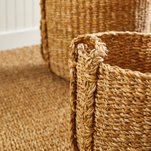 Load image into Gallery viewer, SEAGRASS ROUND DRUM BASKETS, SET OF 3
