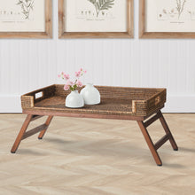 Load image into Gallery viewer, BURMA RATTAN LAP TRAY TABLE
