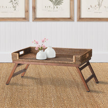 Load image into Gallery viewer, BURMA RATTAN LAP TRAY TABLE
