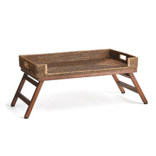Load image into Gallery viewer, BURMA RATTAN LAP TRAY TABLE
