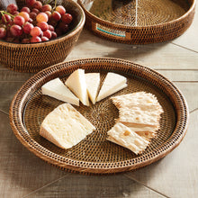 Load image into Gallery viewer, BURMA RATTAN SERVING PLATTER
