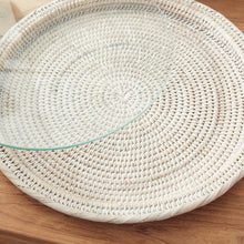 Load image into Gallery viewer, BURMA RATTAN SERVING PLATTER
