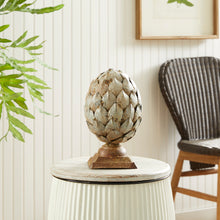 Load image into Gallery viewer, WEATHERED METAL ARTICHOKE FINIAL SMALL
