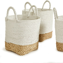 Load image into Gallery viewer, Madura Market Baskets, Set of 3 – White
