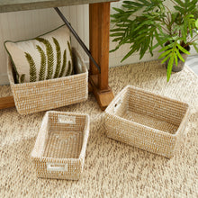 Load image into Gallery viewer, RIVERGRASS RECTANGULAR STORAGE BASKETS, SET OF 3
