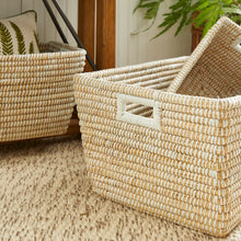 Load image into Gallery viewer, RIVERGRASS RECTANGULAR BASKETS, SET OF 3
