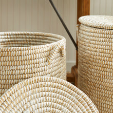 Load image into Gallery viewer, RIVERGRASS HAMPER BASKETS WITH LIDS, SET OF 2
