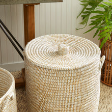 Load image into Gallery viewer, RIVERGRASS HAMPER BASKETS WITH LIDS, SET OF 2
