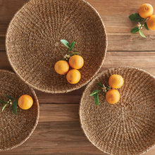 Load image into Gallery viewer, SEAGRASS ROUND TRAYS, SET OF 3
