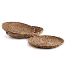 Load image into Gallery viewer, SEAGRASS ROUND TRAYS, SET OF 3
