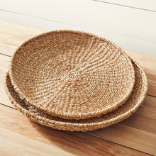 Load image into Gallery viewer, SEAGRASS ROUND TRAYS, SET OF 3
