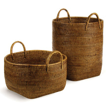 Load image into Gallery viewer, BURMA RATTAN ORCHARD BASKETS, SET OF 2
