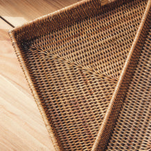 Load image into Gallery viewer, BURMA RATTAN OTTOMAN TRAYS, SET OF 3
