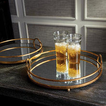 Load image into Gallery viewer, HUDSON MIRRORED TRAYS, SET OF 2
