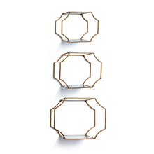 Load image into Gallery viewer, HUDSON MIRRORED WALL SHELVES, SET OF 3
