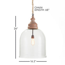 Load image into Gallery viewer, VINTNER'S CLOCHE PENDANT 26"
