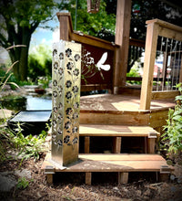 Load image into Gallery viewer, Blooming Magnolias Steel Luminary Pillar | Multiple Sizes
