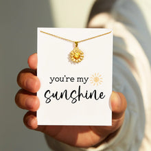 Load image into Gallery viewer, Sunflower Shape 18K Gold-Plated Pendant Necklace
