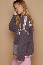 Load image into Gallery viewer, POL Embroidered Open Front Long Sleeve Jacket
