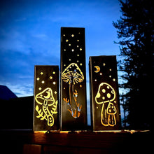 Load image into Gallery viewer, Fungi Solar Tube Lights - Steel Mushroom Lights
