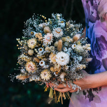 Load image into Gallery viewer, Blush Strawflower Dried Flowers Bouquet
