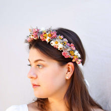 Load image into Gallery viewer, Dried Flower Bouquet with Pink Larkspur, Lavender, Yarrow &amp; Wheat
