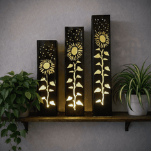 Load image into Gallery viewer, Sunflowers Under the Stars Indoor Luminary | Multiple Sizes
