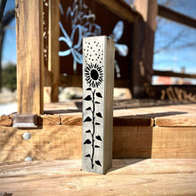Load image into Gallery viewer, Sunflowers Under the Stars Luminary Pillars w/ Solar Cap
