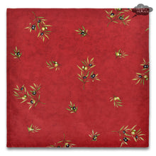 Load image into Gallery viewer, French Provencal napkin - Cotton - Clos des Oliviers red | Label France
