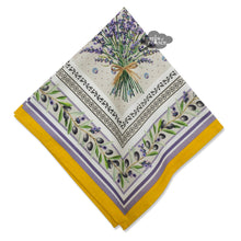 Load image into Gallery viewer, French Provencal napkin - Cotton - Lauris yellow | Tissus Toselli
