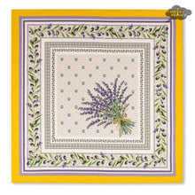 Load image into Gallery viewer, French Provencal napkin - Cotton - Lauris yellow | Tissus Toselli

