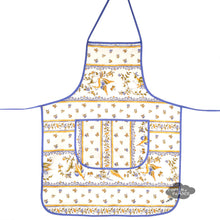 Load image into Gallery viewer, Moustiers Blue &amp; Cream Kitchen Apron by Tissus Toselli
