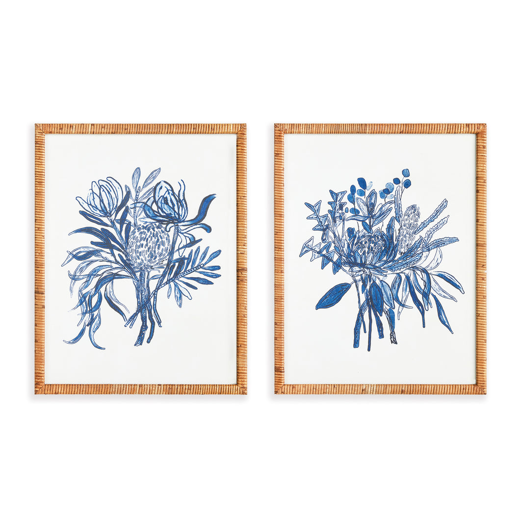 Banksia Bouquet Prints, Set Of 2