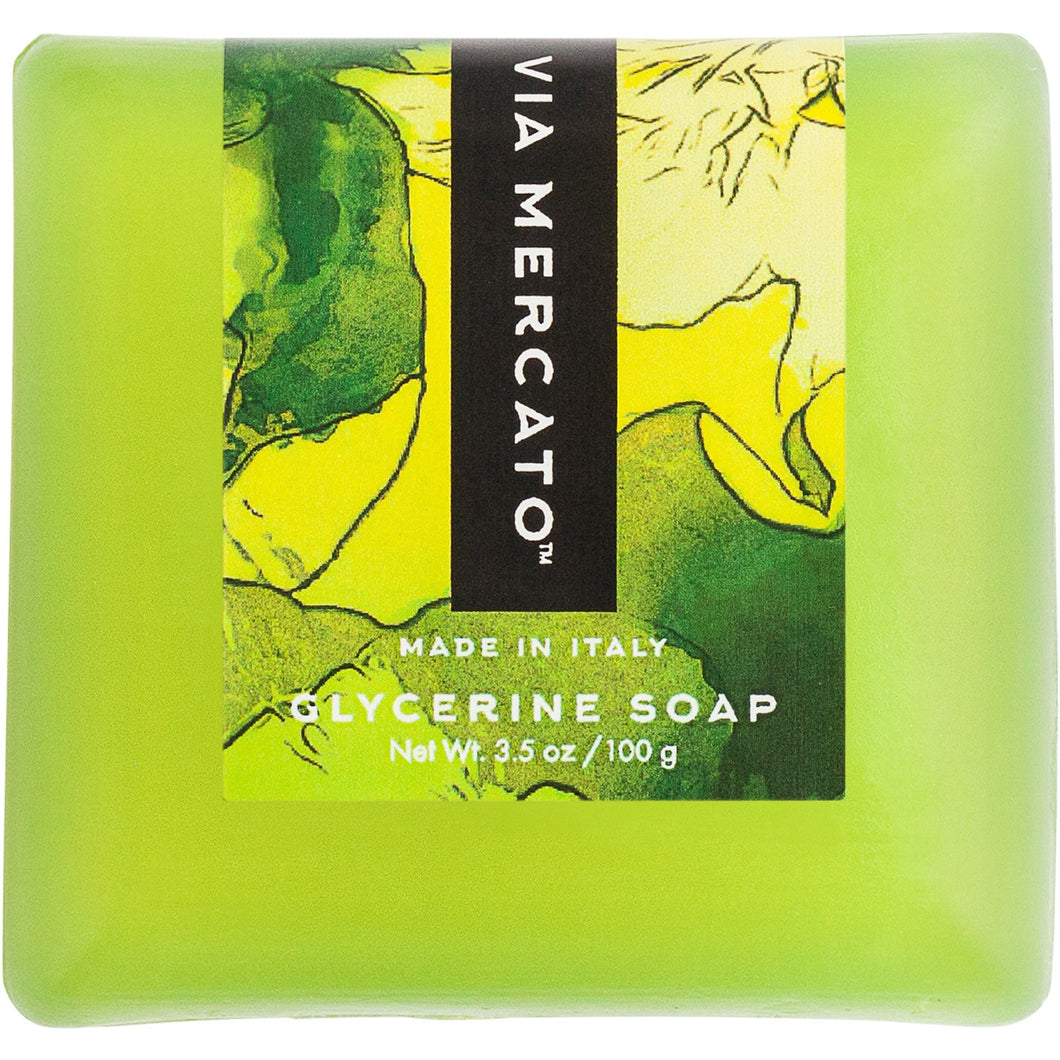 Via Mercato Bella Glycerine Soap - White Cyclamen,  Berries & Vanilla